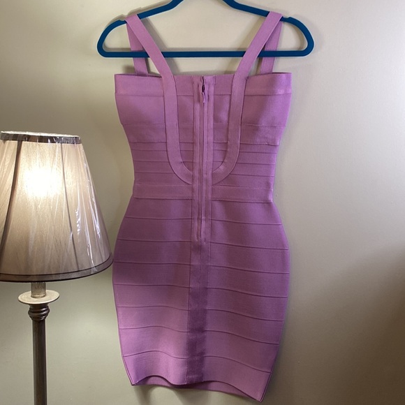 🎉HP🎉Woman’s Bandage Dress Purple Small - Picture 4 of 5